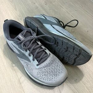 Brooks Charcoal and Light Gray Athletic Shoes
